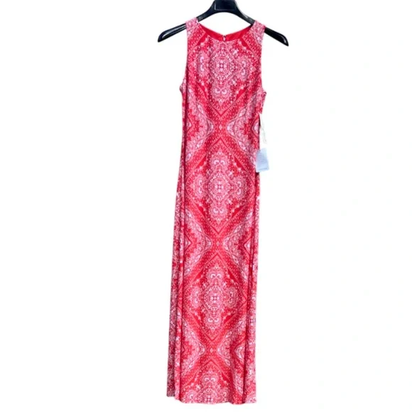 maxi dress with split Black Sleeveless Lace Up Sides Double Slit Maxi Dress